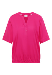 Bluse aus Viskose - 17492 beetroot pink - Pink