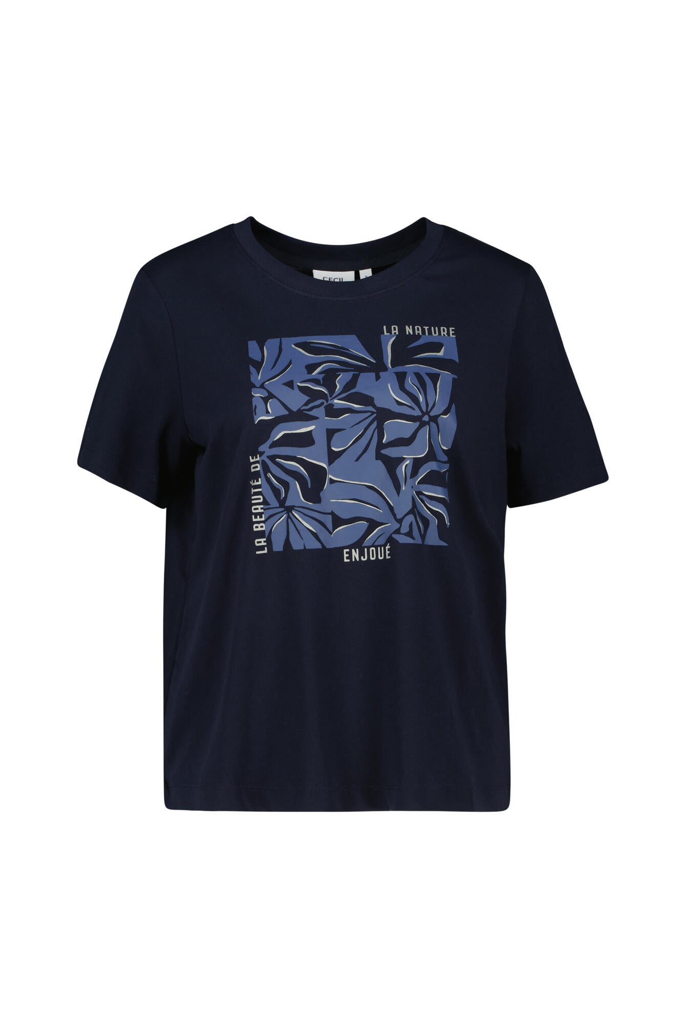 T-Shirt aus Baumwolle - 35512 universal blue - Blau