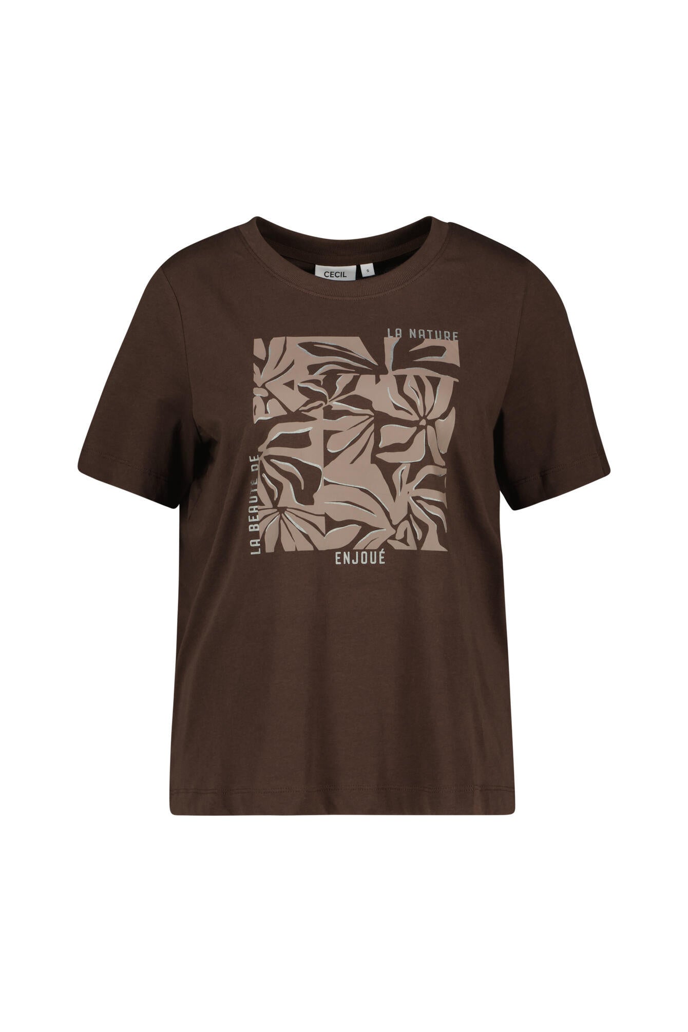T-Shirt aus Baumwolle - 37493 macchiato brown - Braun