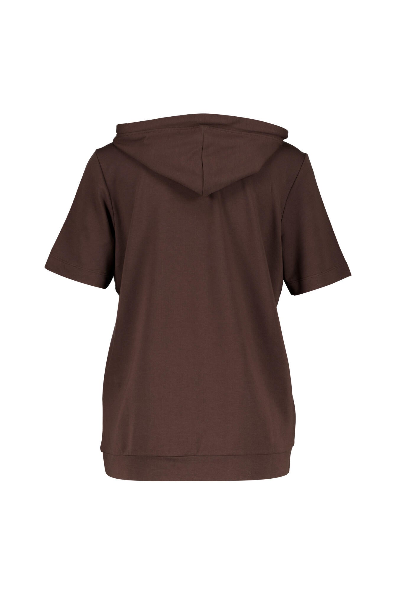 T-Shirt Regular Fit mit Kapuze - 37493 macchiato brown - Braun