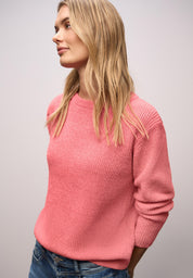 Strickpullover CHENILLE - 17261-striking coral - Rosa
