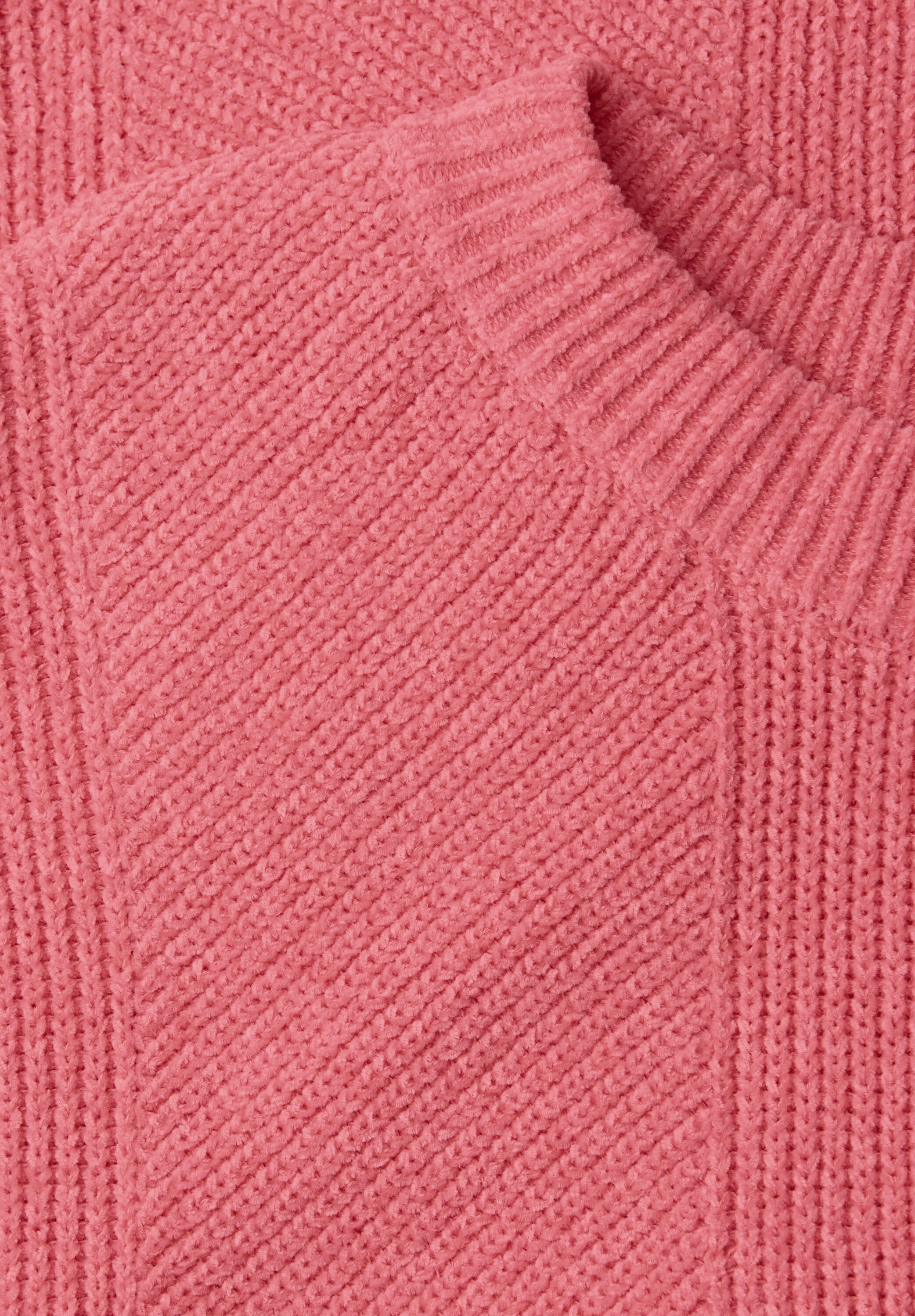 Strickpullunder mit Rundhalsausschnitt - 17261-striking coral - Rosa