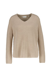 Strickpullover aus Baumwollmix - 16667-cotton beige - Beige