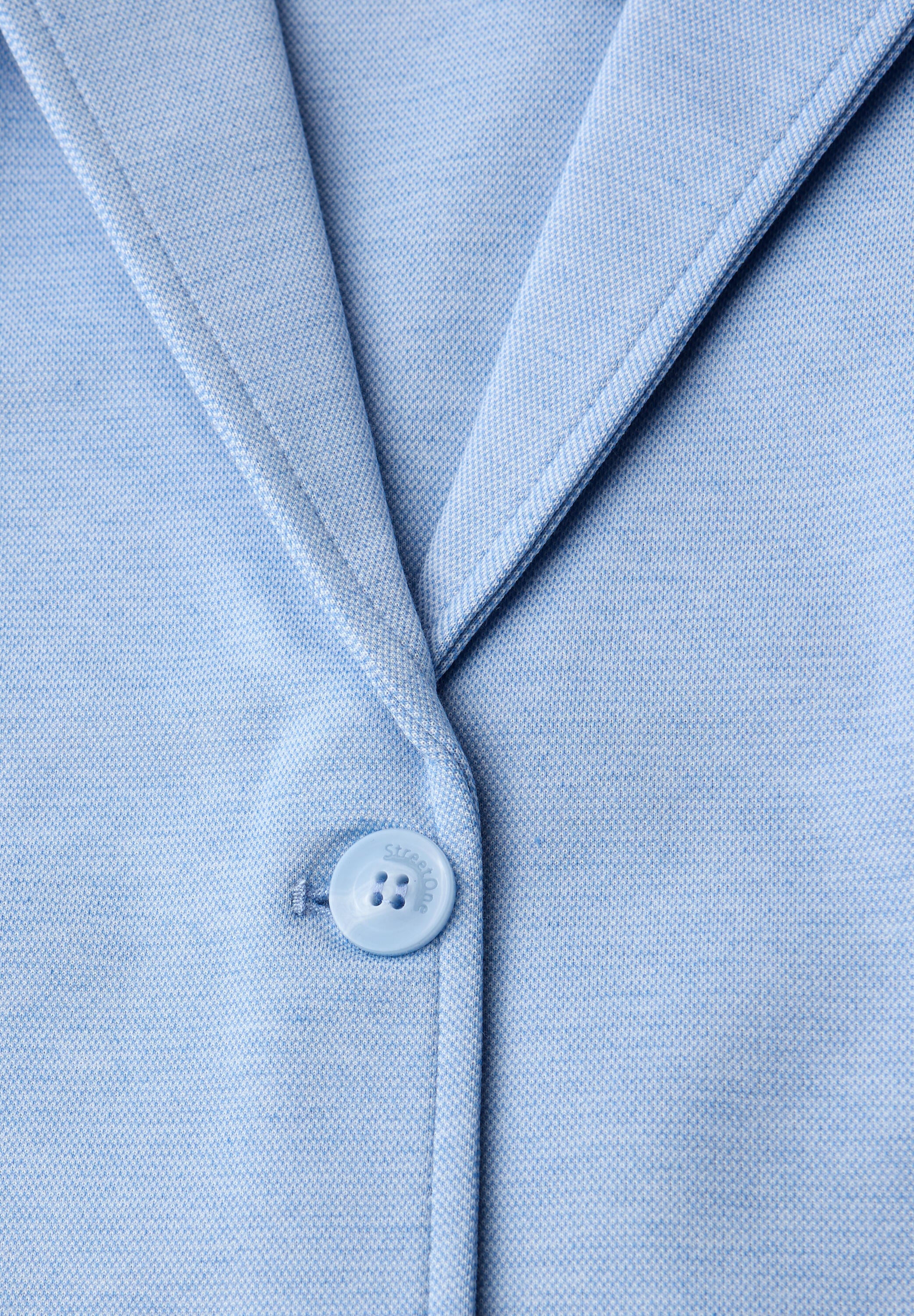 Blazer meliert mit Pattentaschen - 12289-original blue - Blau