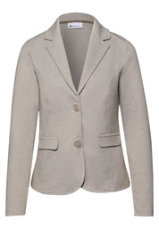 Blazer meliert mit Pattentaschen - 17462-light terra mocha - Beige