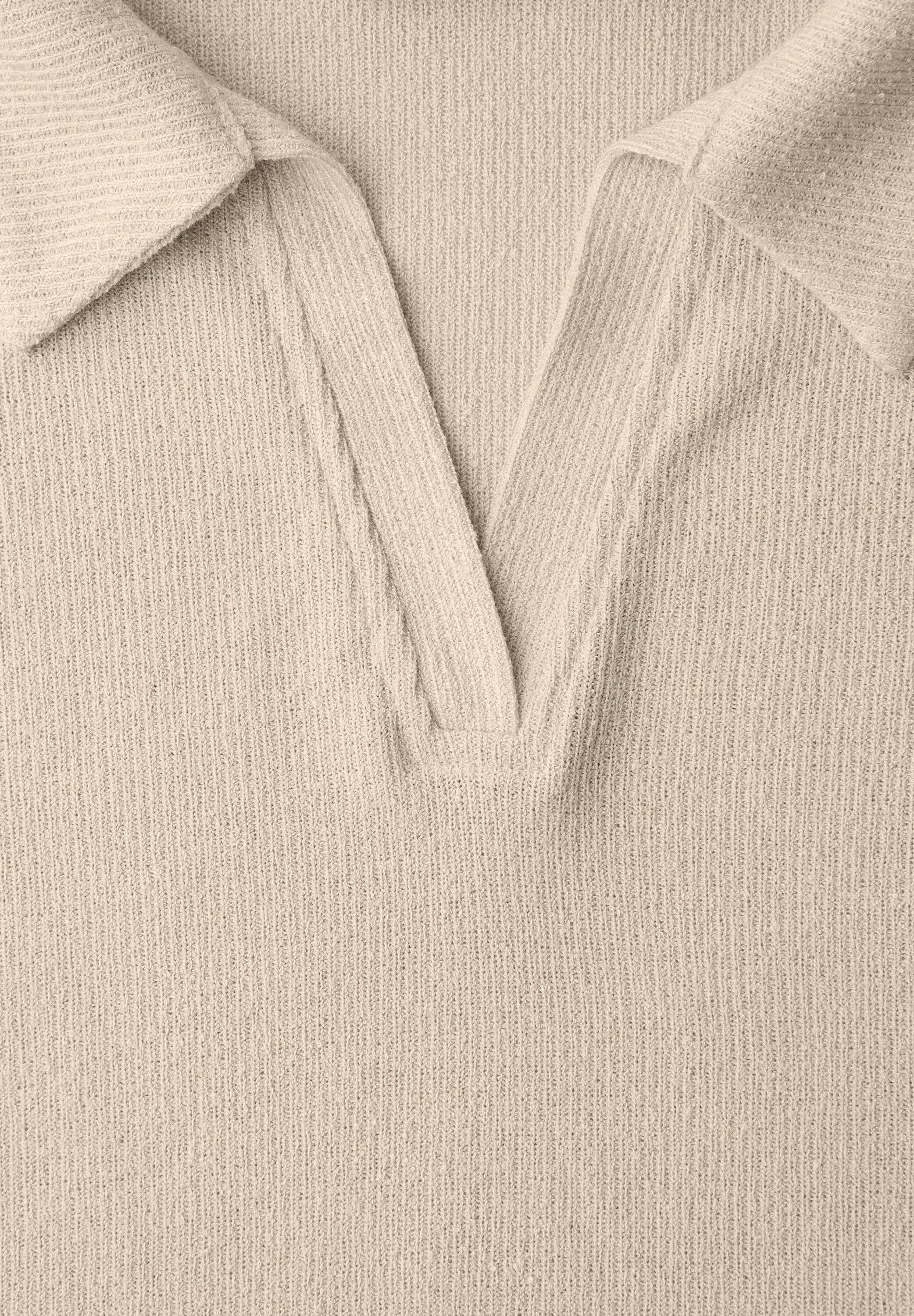 Langarmshirt aus Viskose - 16667-cotton beige - Beige