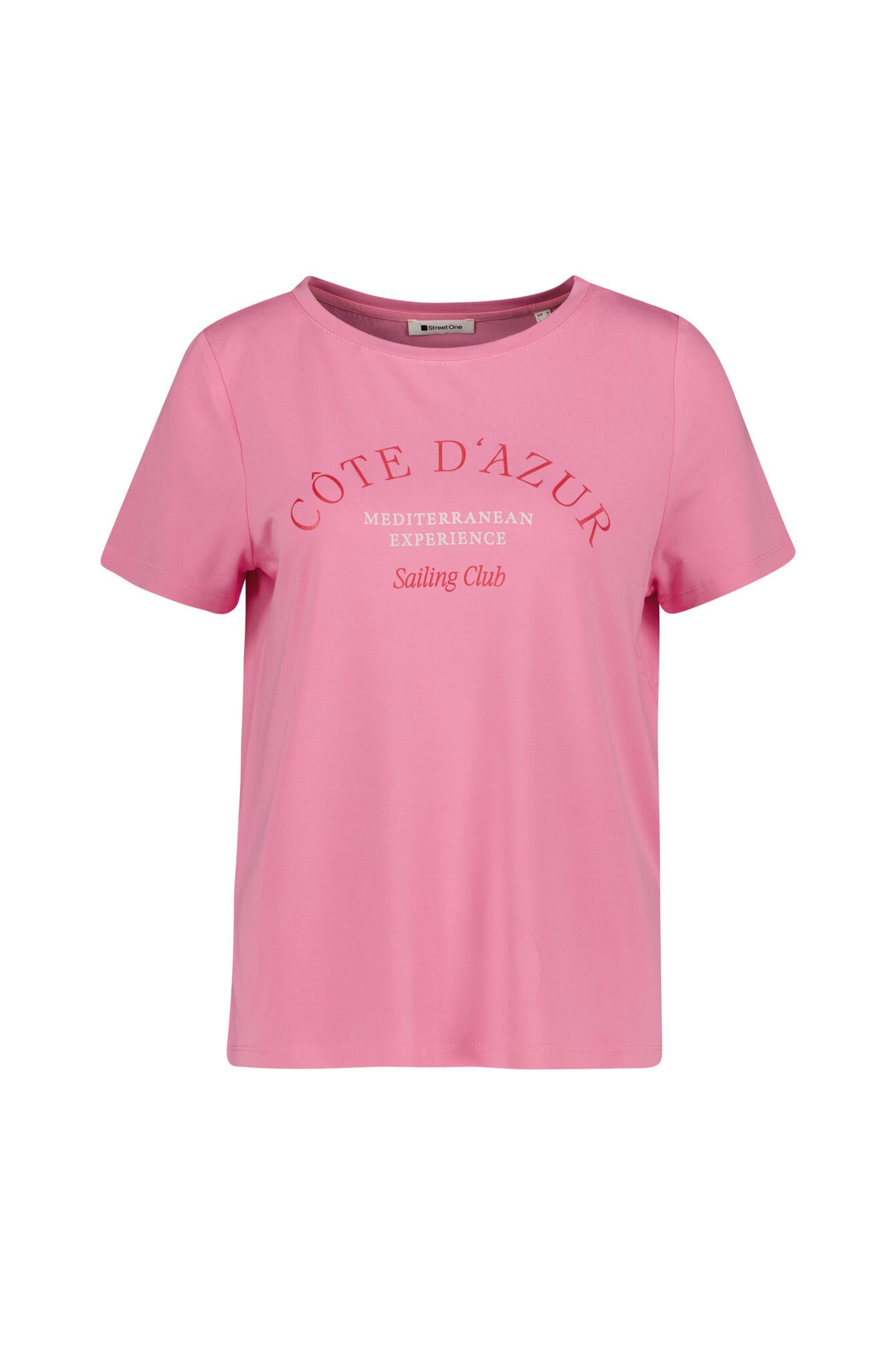 T-Shirt aus Viskose - 37503-ibis rose - Pink