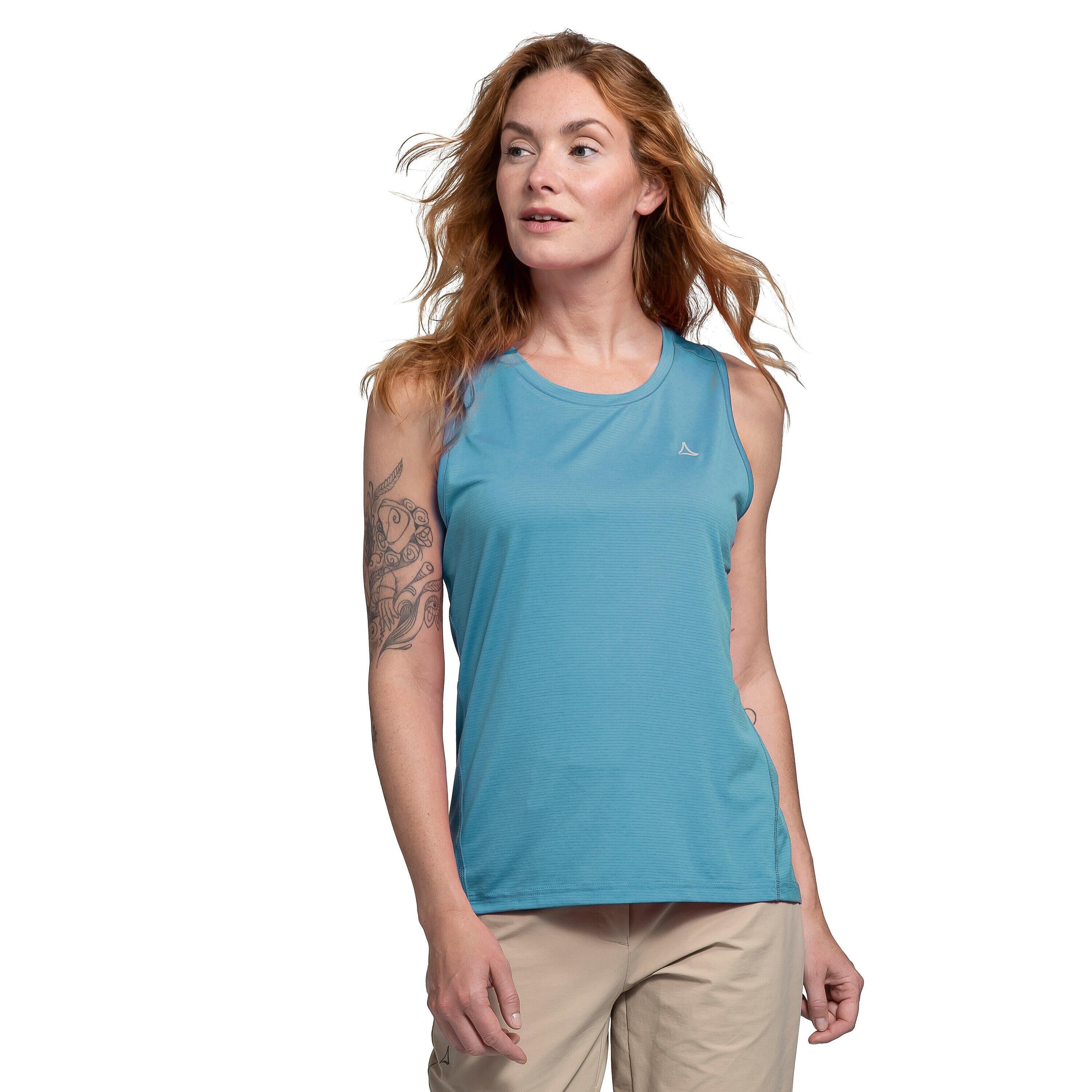 Ärmelloses Funktionsshirt - 8225-isolablue - Blau