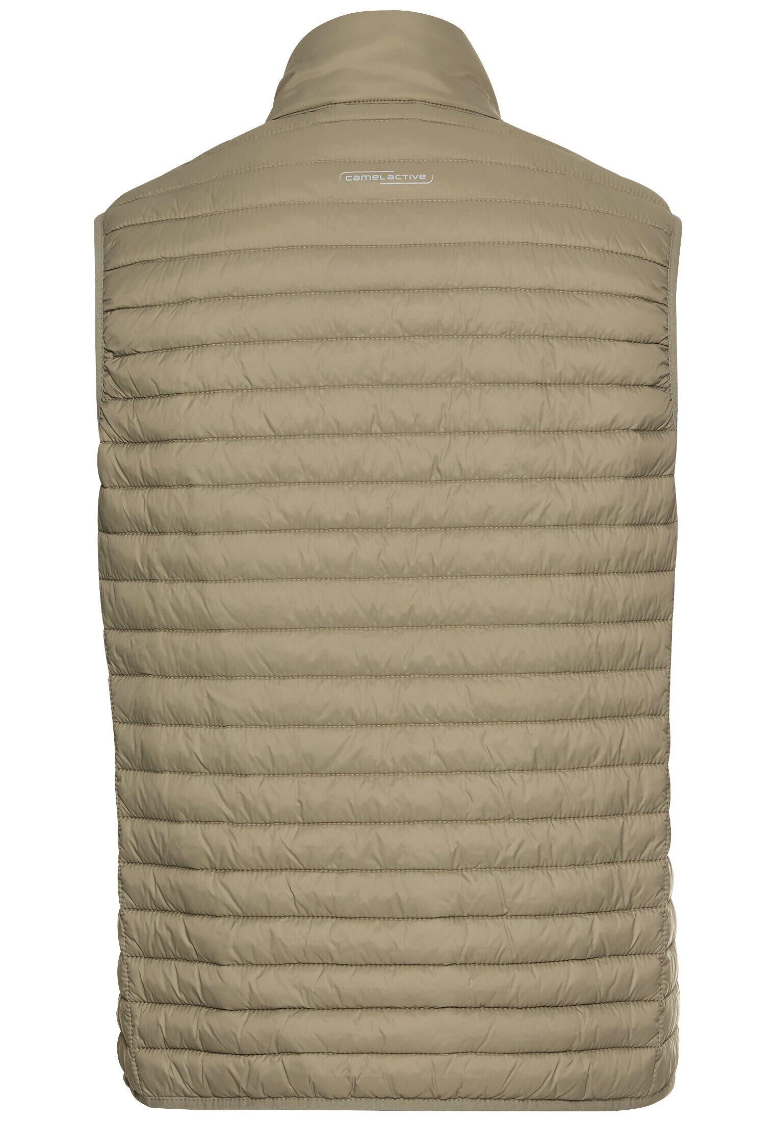 Weste mit horizontaler Steppung - 31-Khaki - Khaki