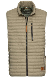 Weste mit horizontaler Steppung - 31-Khaki - Khaki