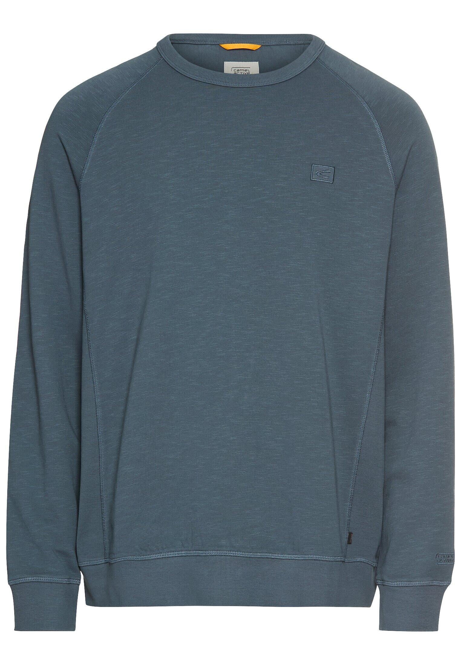 Sweatshirt aus Baumwolle - 47-Tinted Blue - Blau