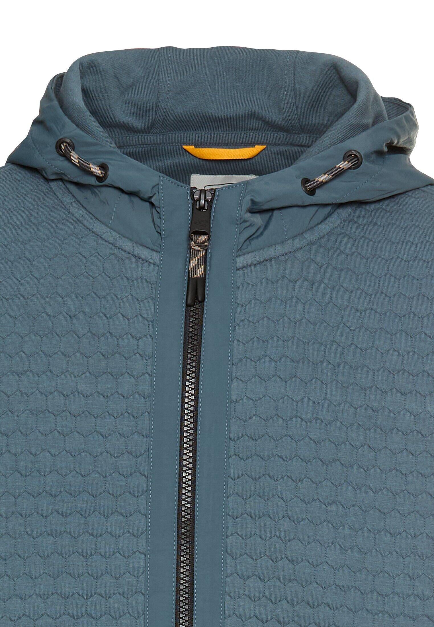 Sweatshirtjacke aus Baumwollmix - 47-Tinted Blue - Blau