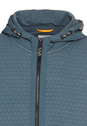 Sweatshirtjacke aus Baumwollmix - 47-Tinted Blue - Blau