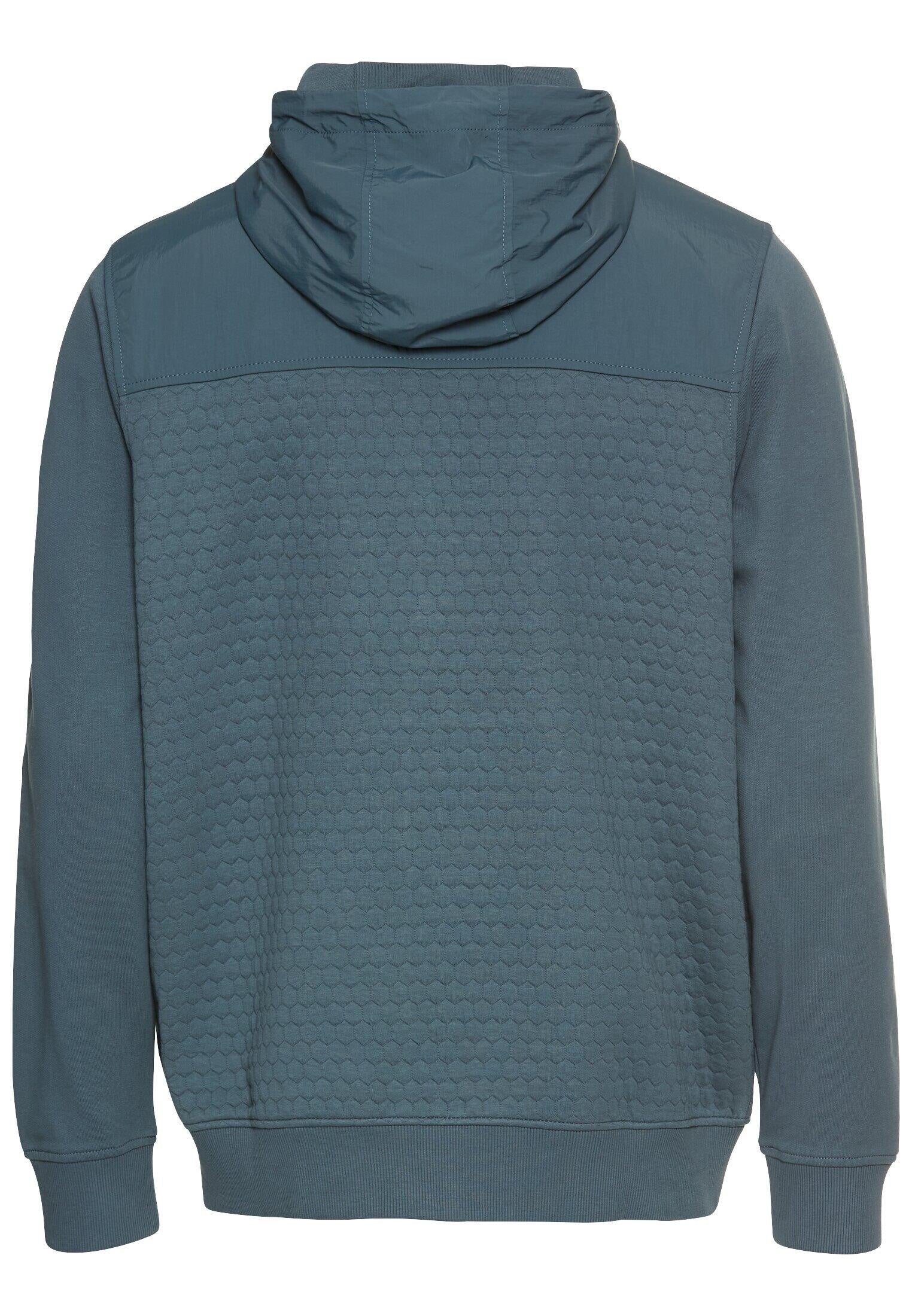 Sweatshirtjacke aus Baumwollmix - 47-Tinted Blue - Blau