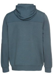 Sweatshirtjacke aus Baumwollmix - 47-Tinted Blue - Blau