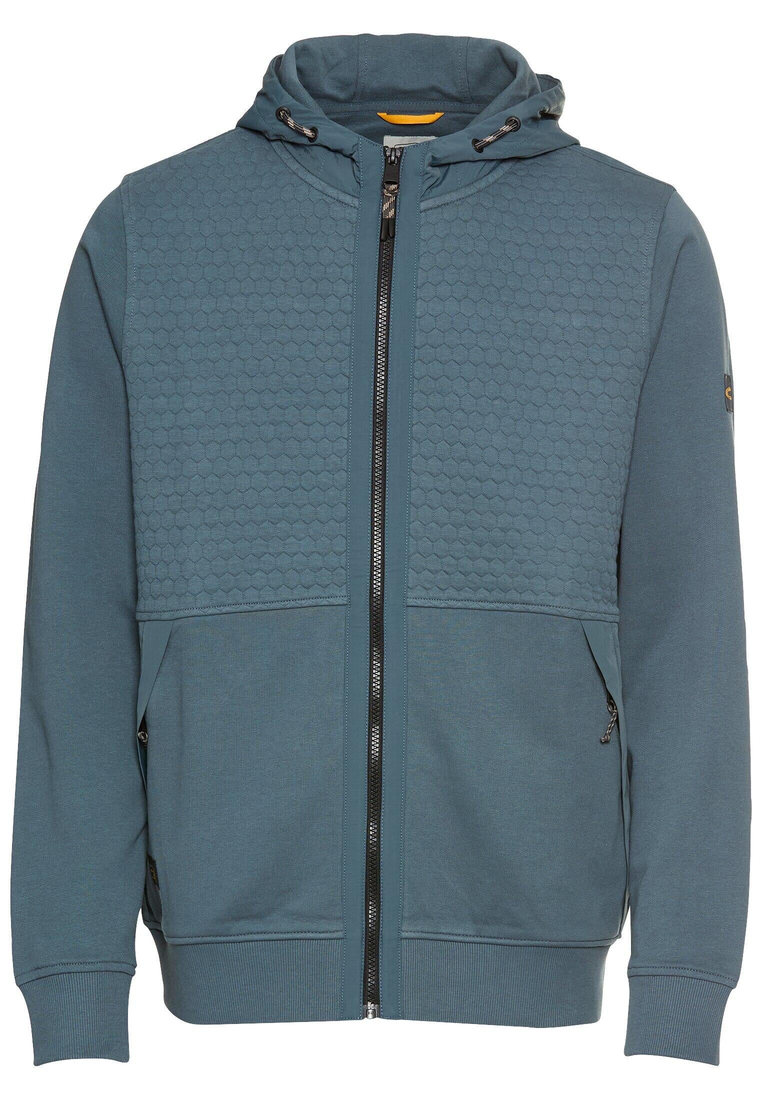Sweatshirtjacke aus Baumwollmix - 47-Tinted Blue - Blau