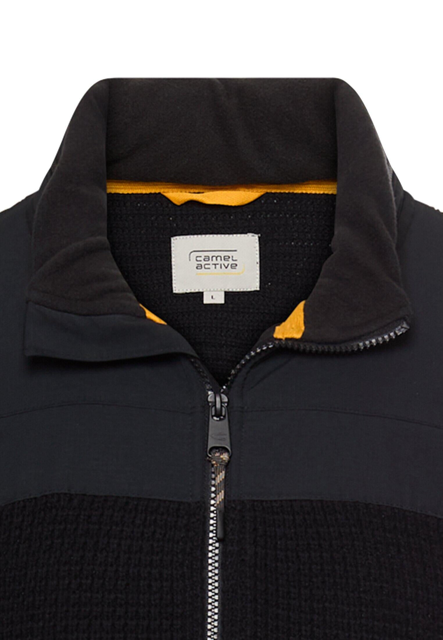 Strickjacke aus Baumwollmix - 88-Asphalt - Schwarz