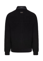 Strickjacke aus Baumwollmix - 88-Asphalt - Schwarz