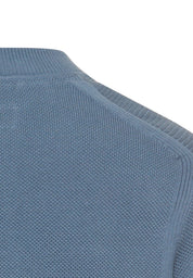 Strickjacke aus Baumwolle - 43-Stone Blue - Blau