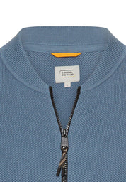 Strickjacke aus Baumwolle - 43-Stone Blue - Blau