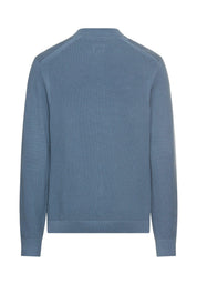 Strickjacke aus Baumwolle - 43-Stone Blue - Blau