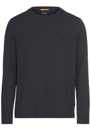 Langarmshirt aus Baumwollmix - 48-Dark Navy - Blau