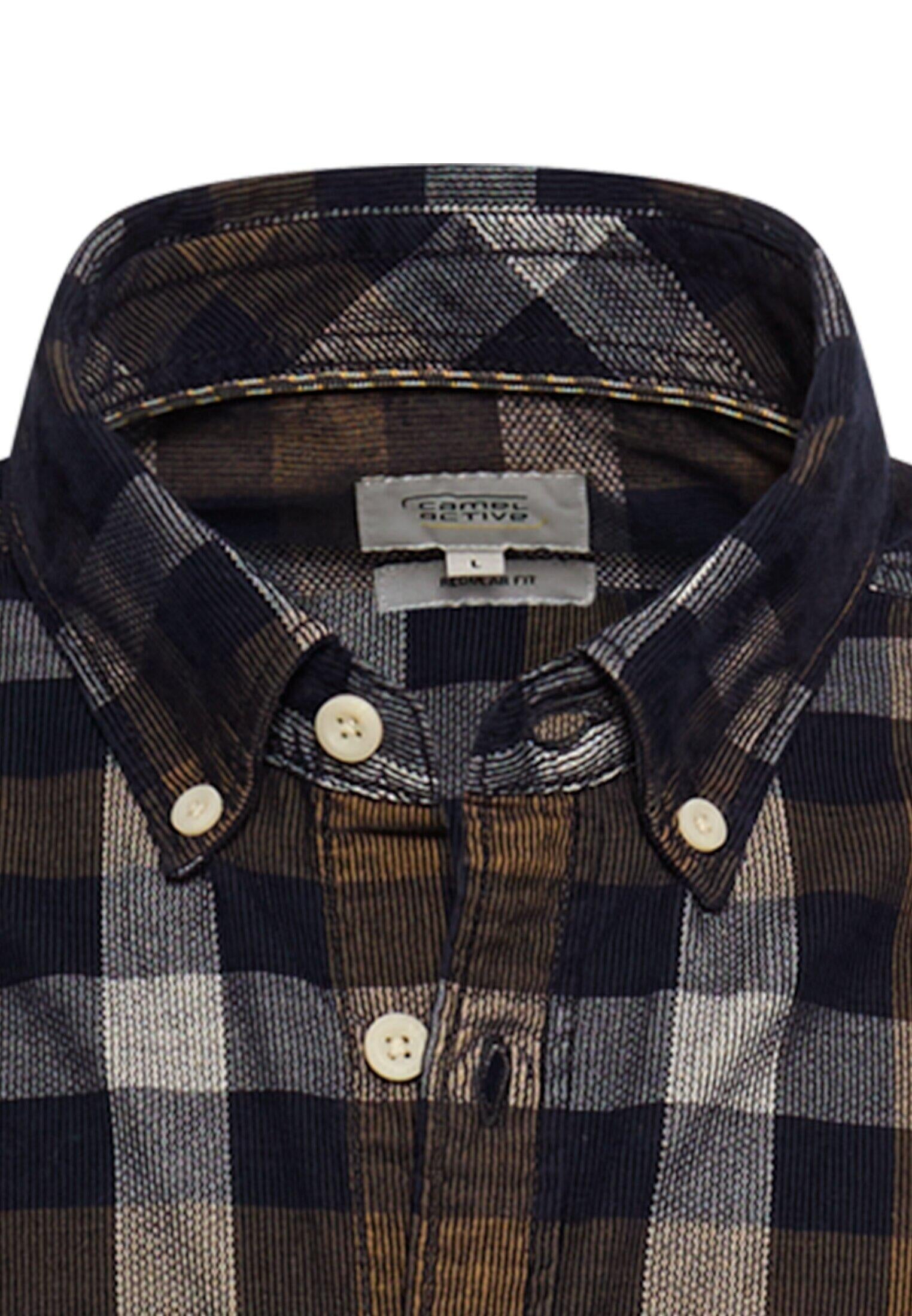 Freizeithemd Regular Fit - 27-Dark Brown - Braun