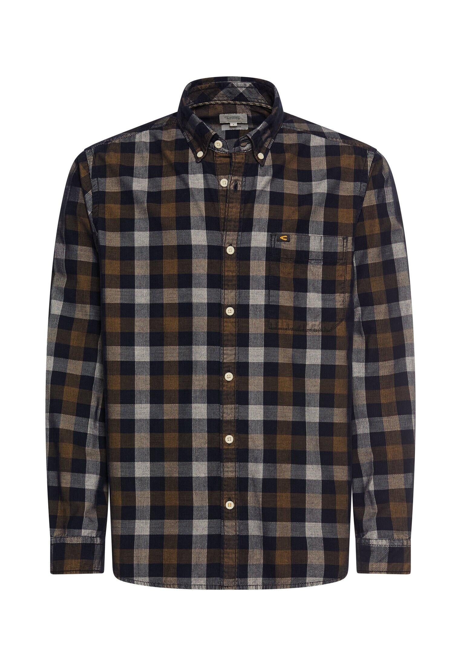 Freizeithemd Regular Fit - 27-Dark Brown - Braun