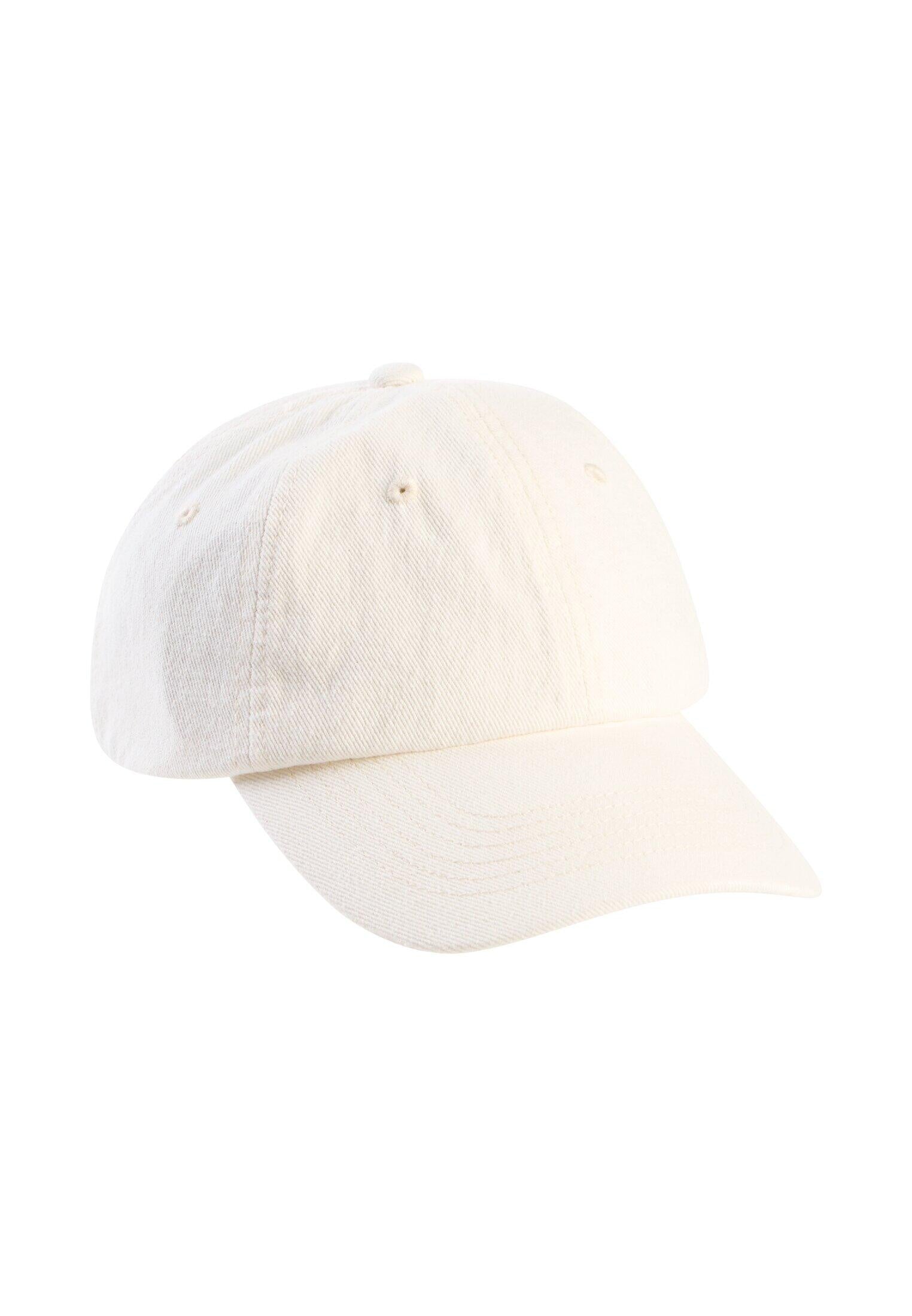 Cap aus Baumwolle - 01-Milkwhite - Weiß