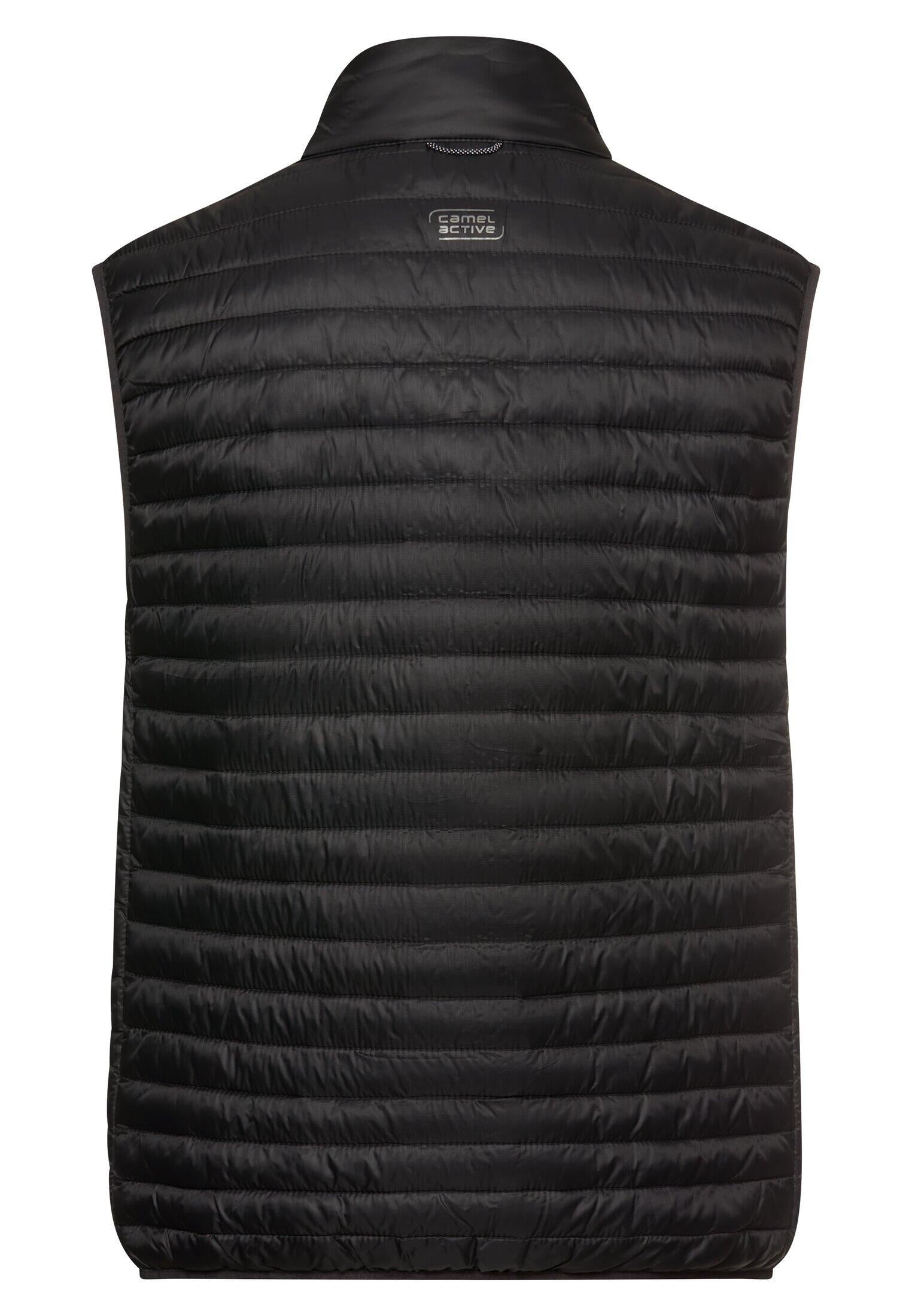 Steppweste mit Stehkragen - 88-Asphalt - Grau