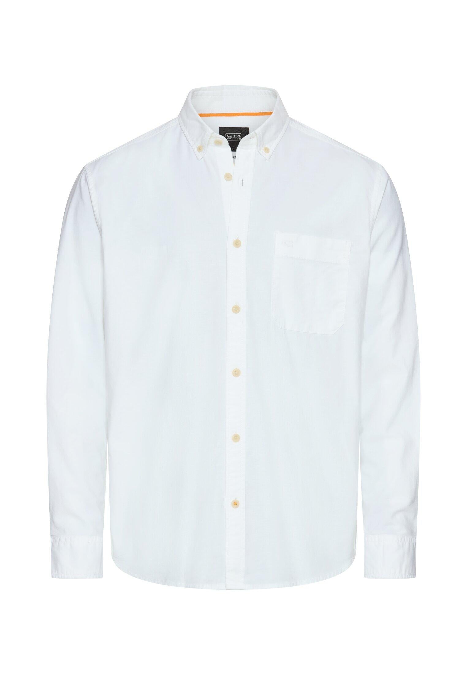 Freizeithemd Regular Fit - 01-White - Weiß