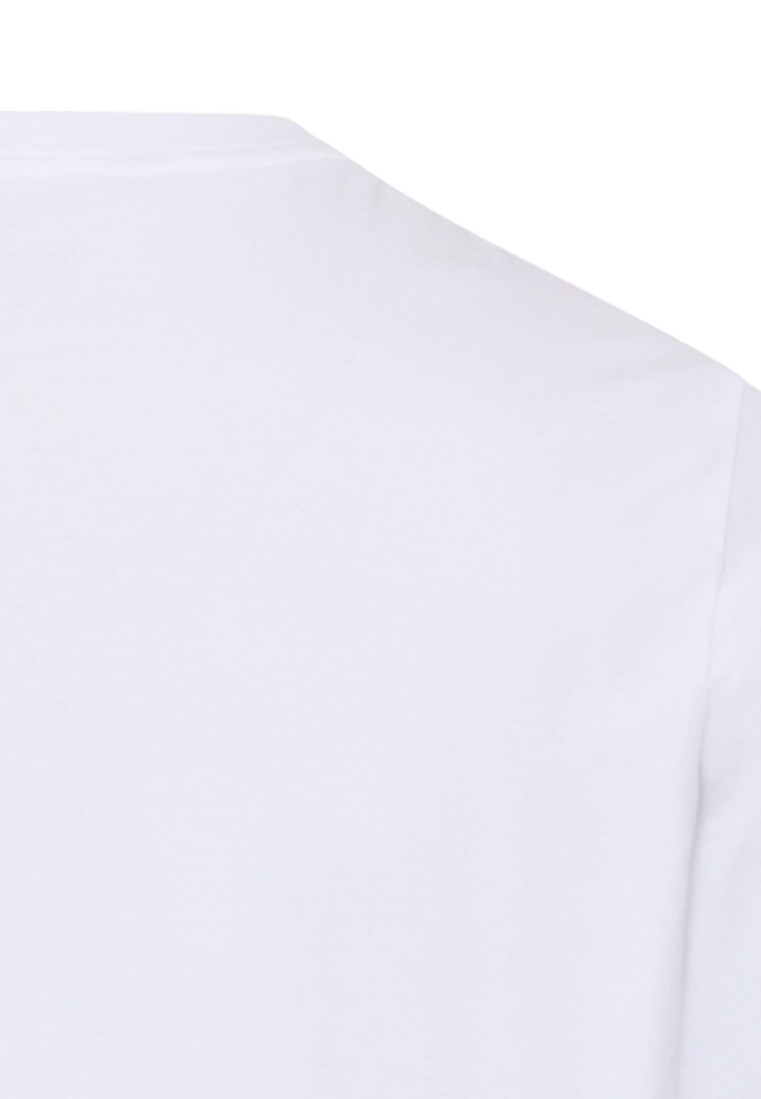 T-Shirt aus Baumwollmix - 01-White - Weiß