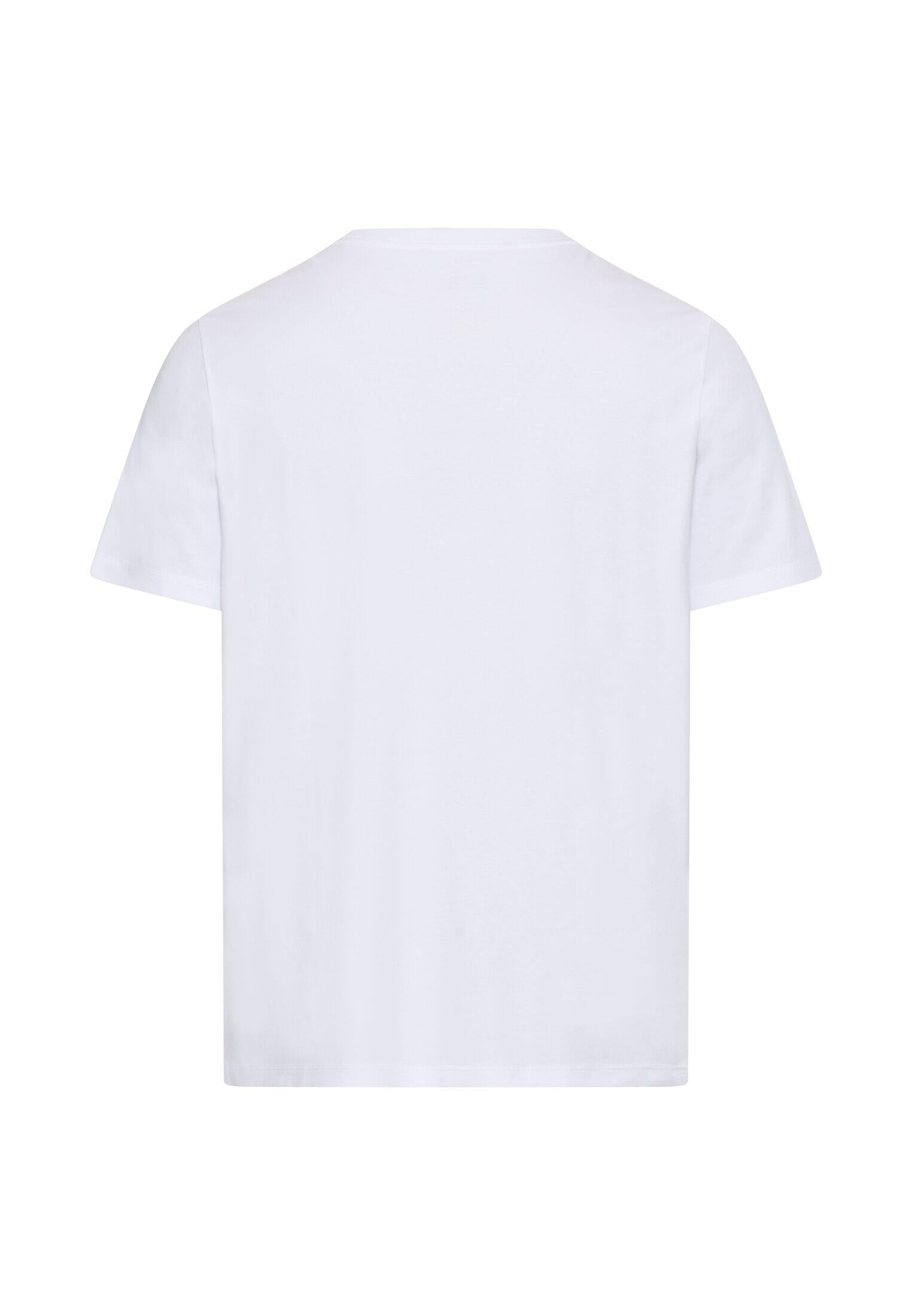 T-Shirt aus Baumwollmix - 01-White - Weiß