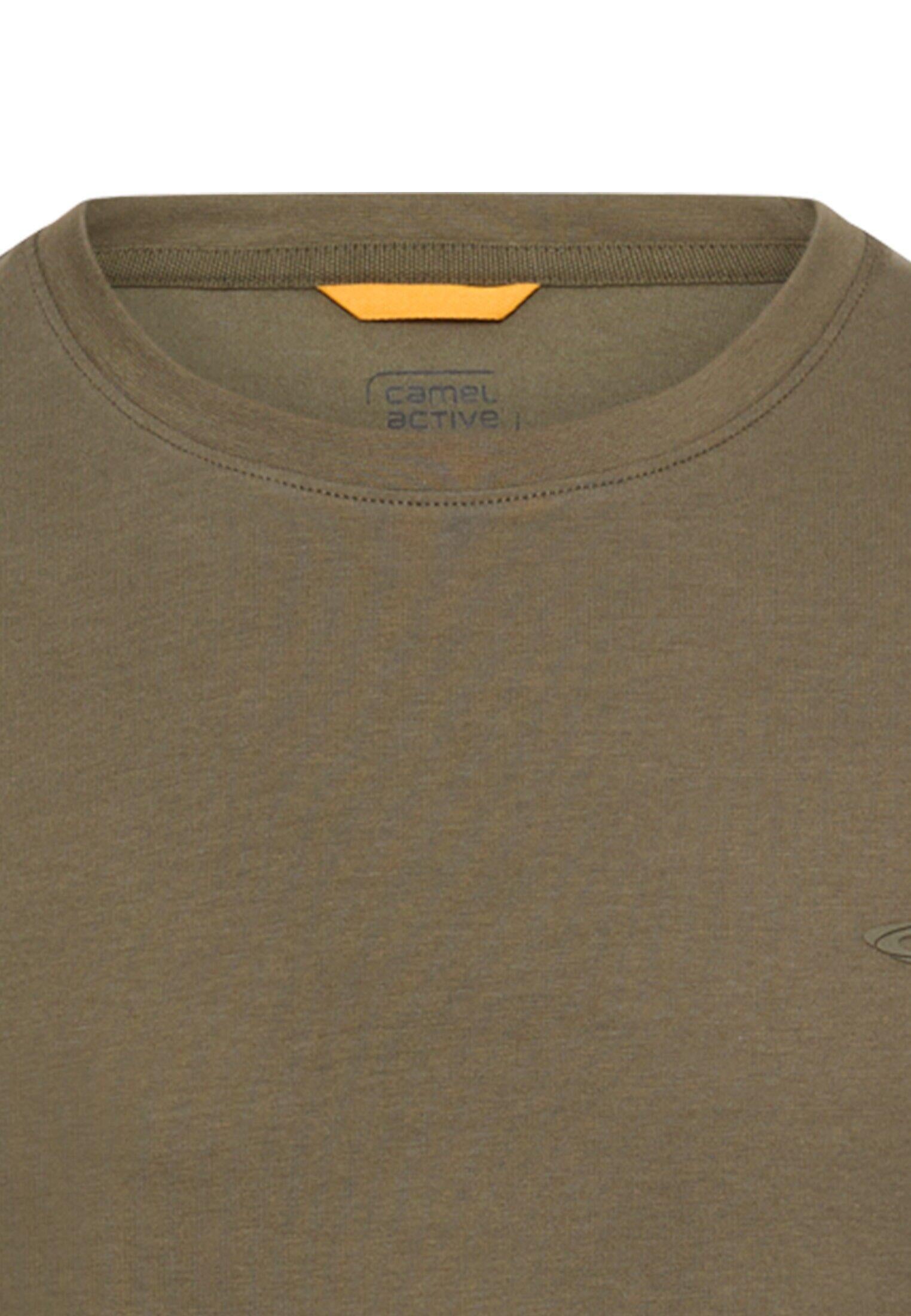 T-Shirt aus Baumwollmix - 35-Deep Olive - Khaki