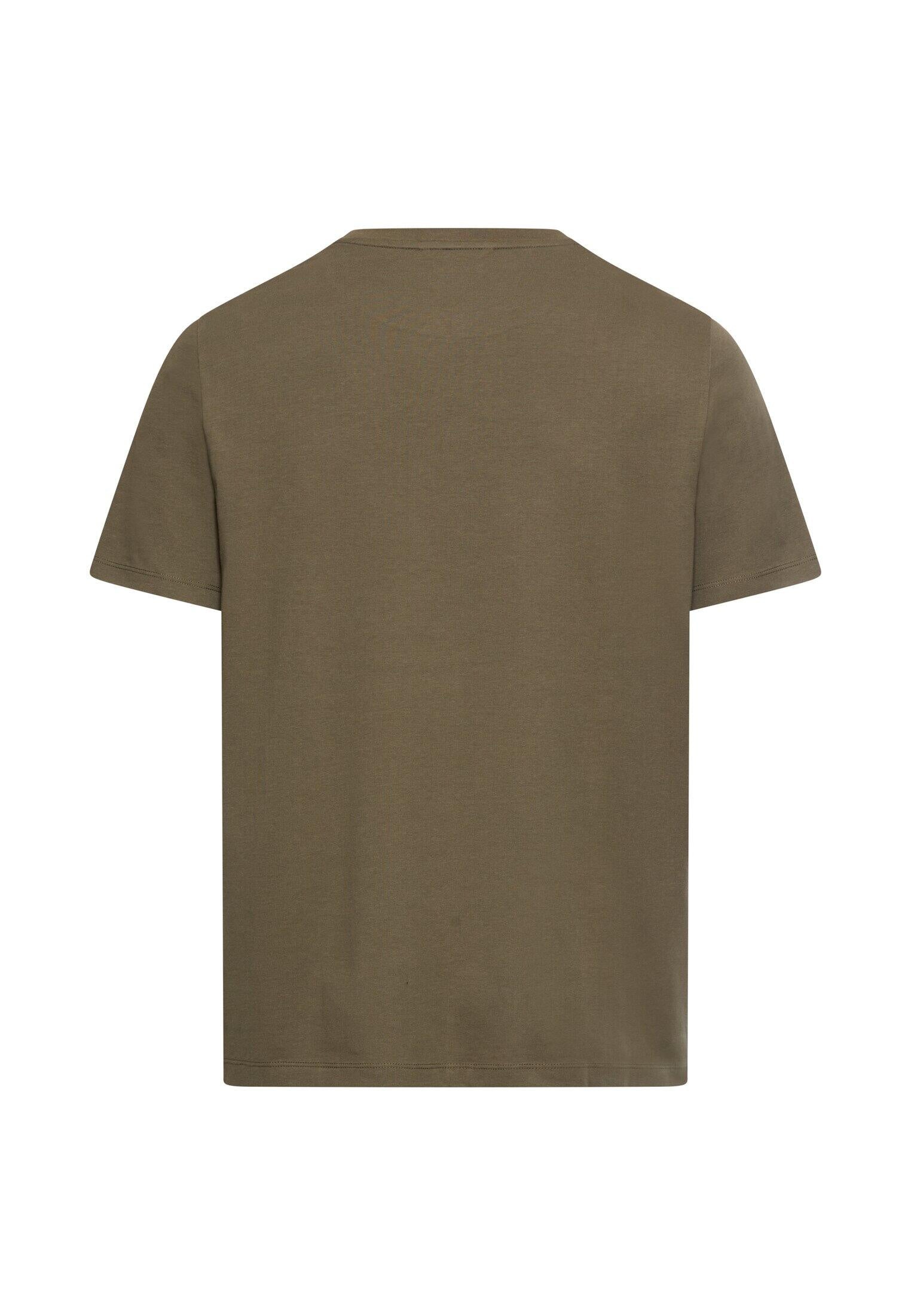 T-Shirt aus Baumwollmix - 35-Deep Olive - Khaki