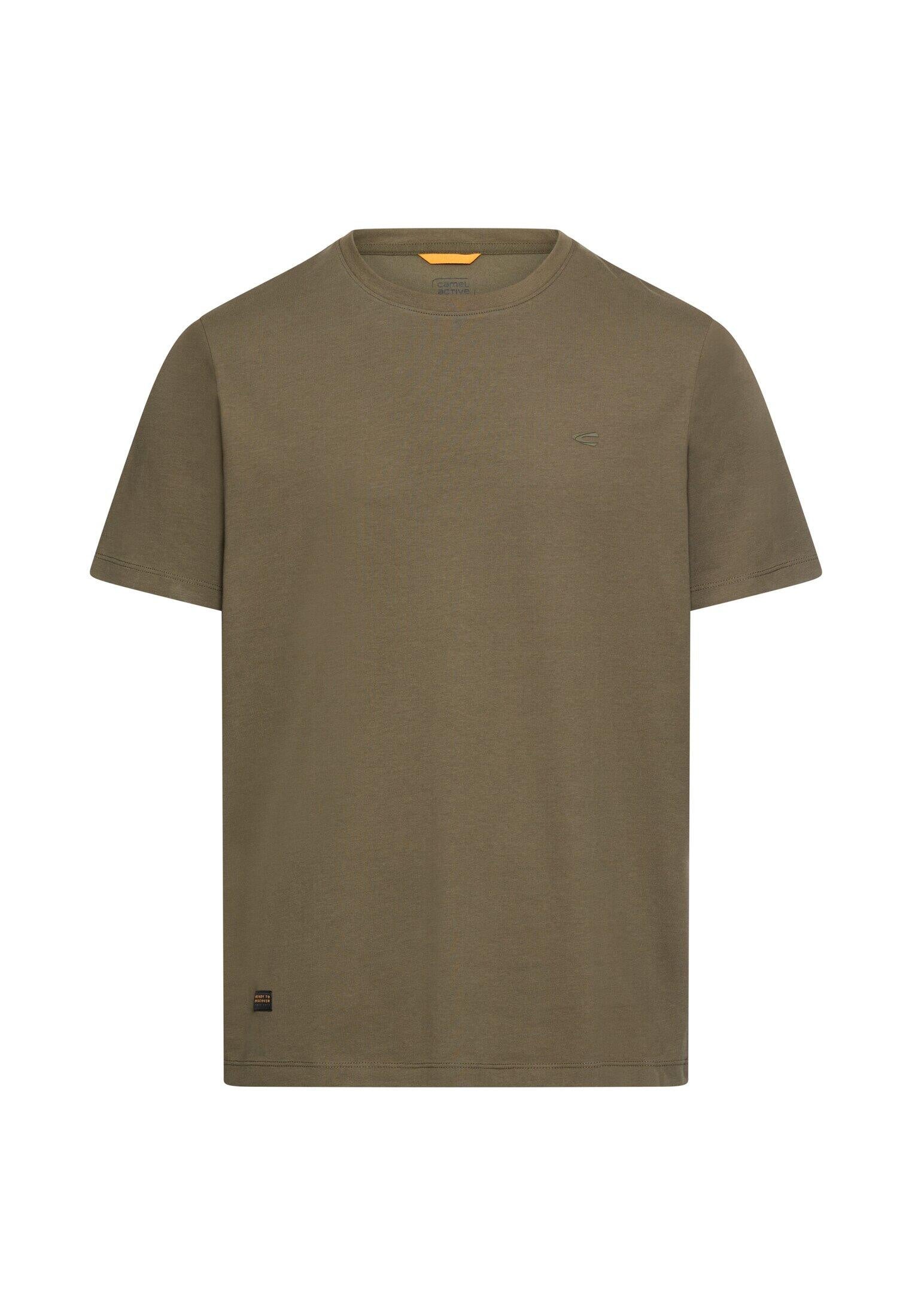 T-Shirt aus Baumwollmix - 35-Deep Olive - Khaki
