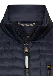 Steppweste mit Stehkragen - 48-Dark Navy - Blau