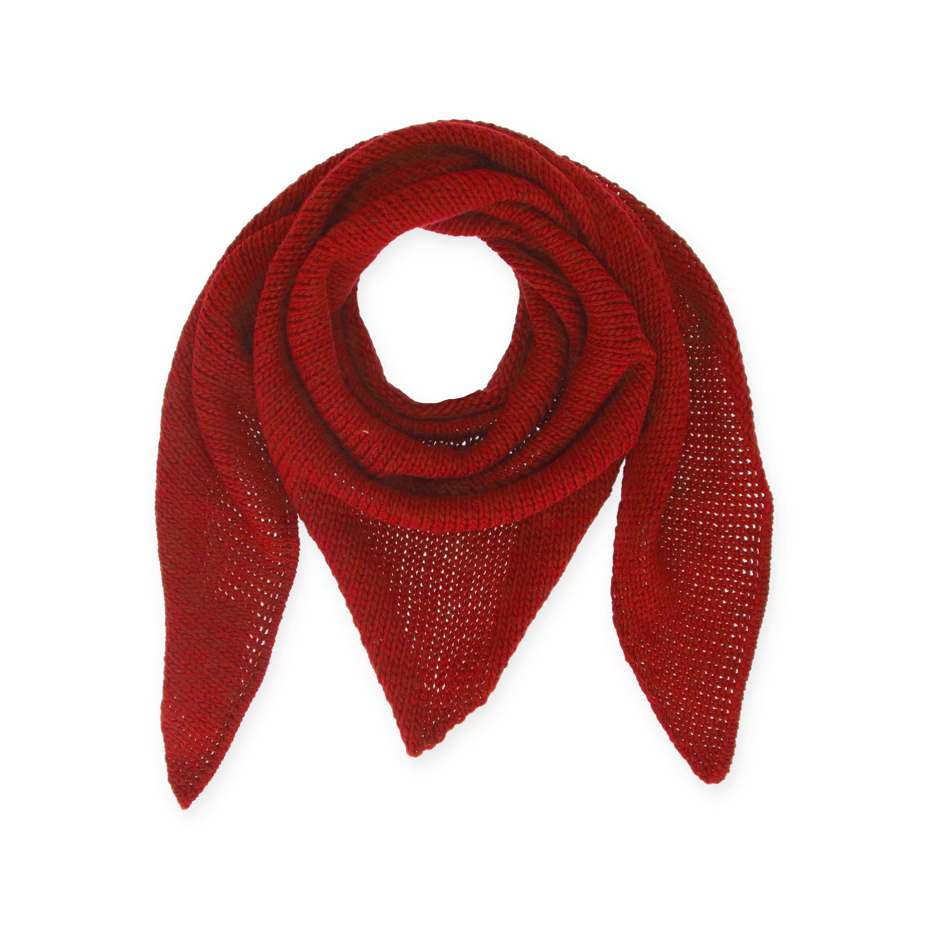 Dreieckschal - 40 r - Rot