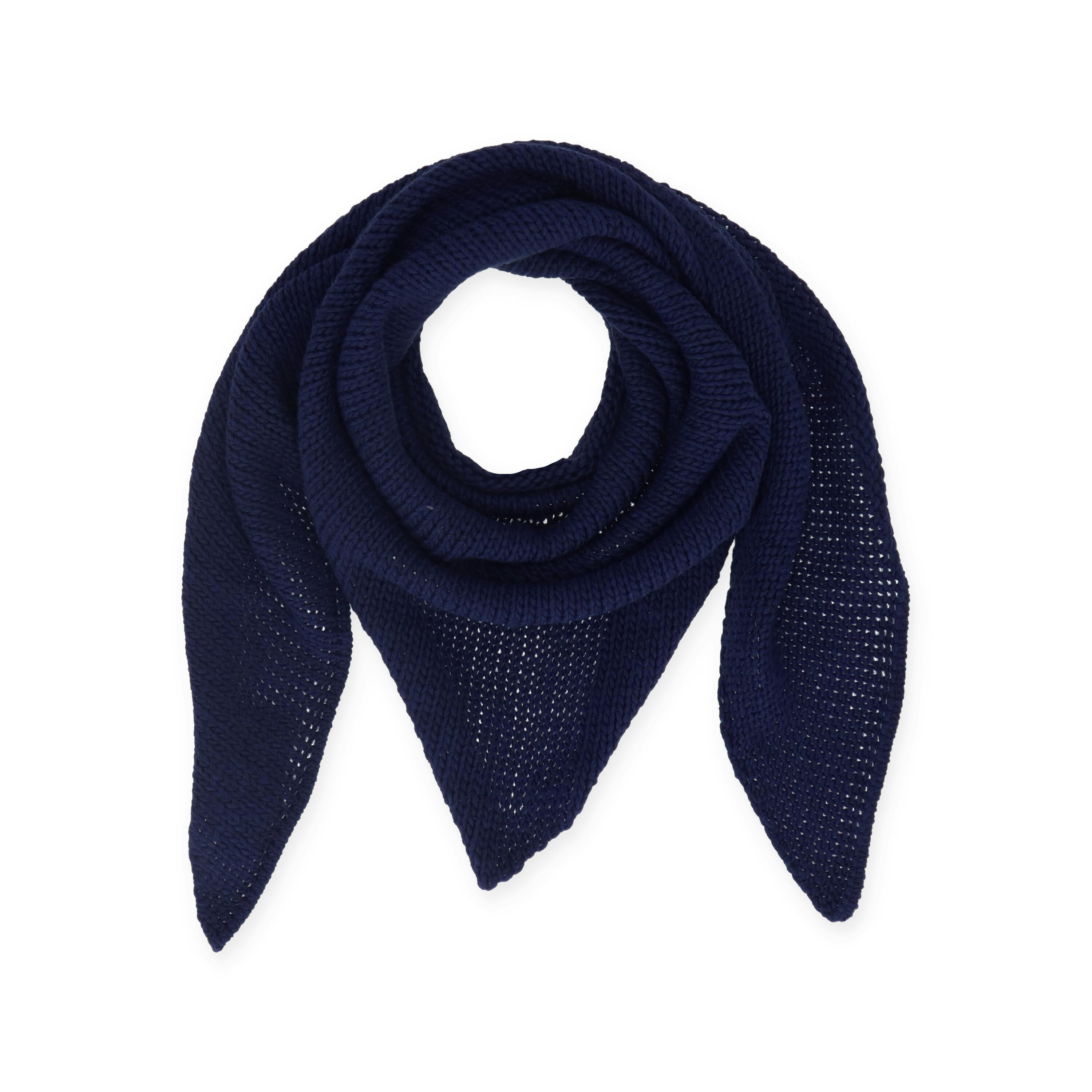 Dreieckschal - 79 m - Blau