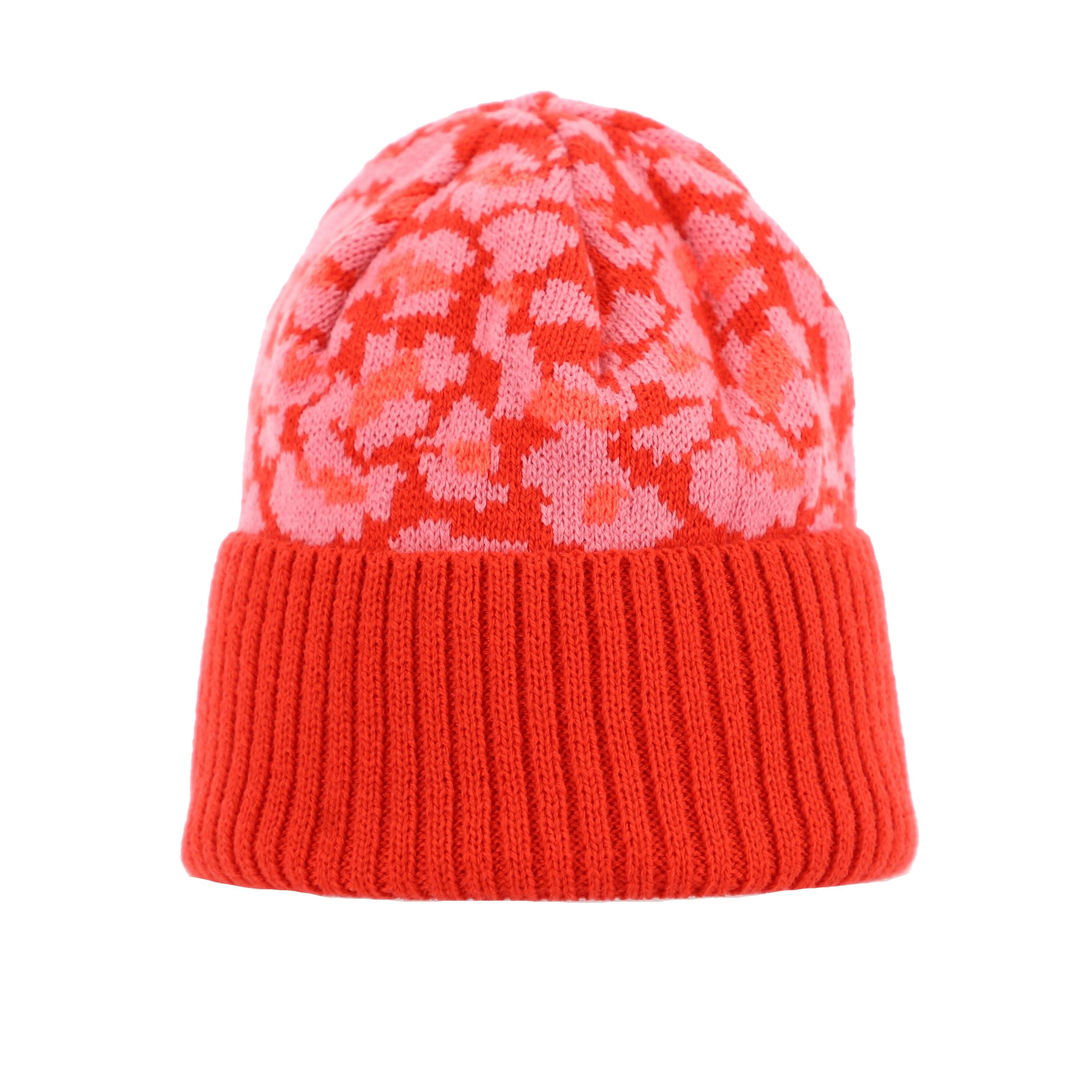 Strickmütze LEO - 40 r - Rot