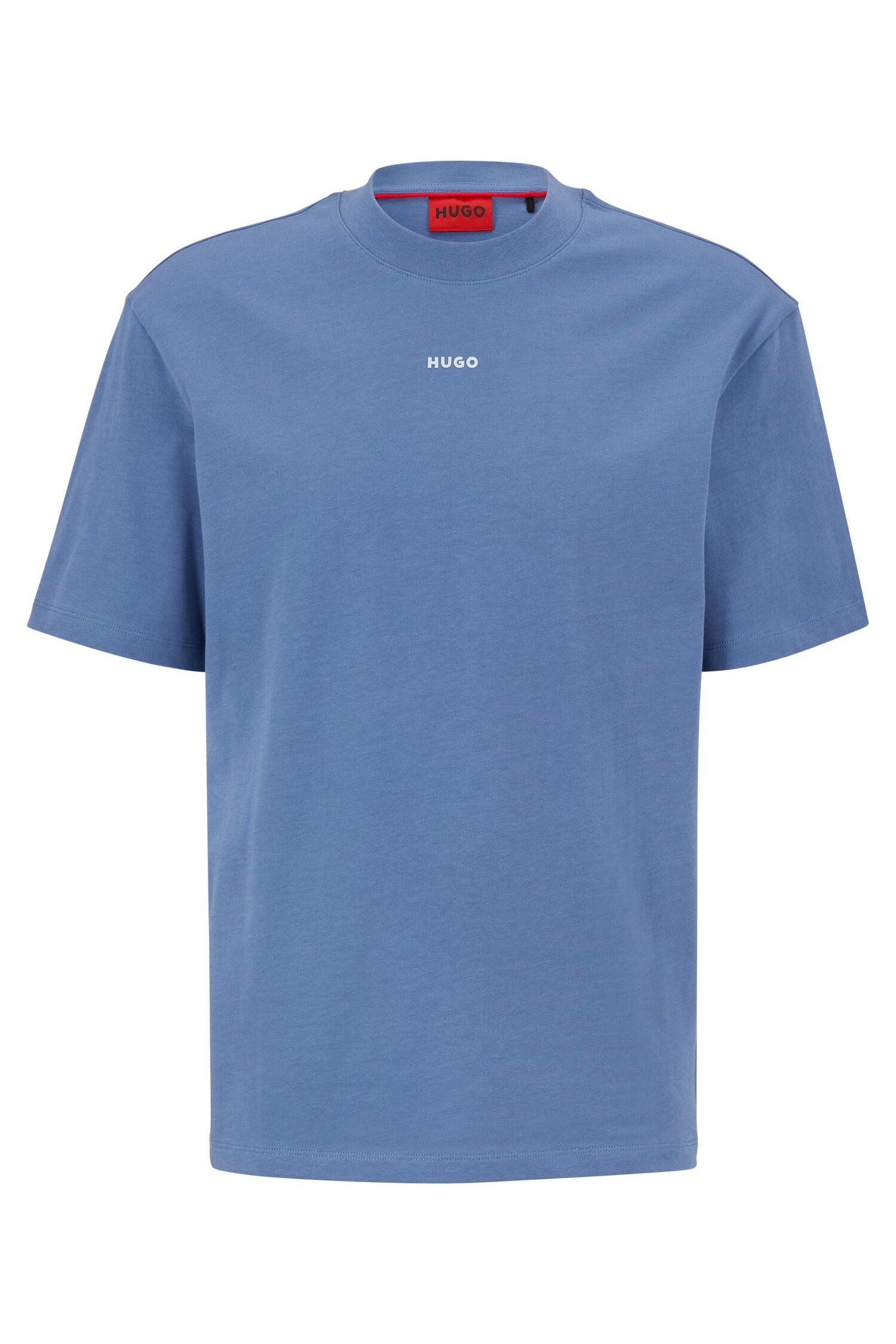 T-Shirt aus Baumwolle - 479-Open Blue - Blau
