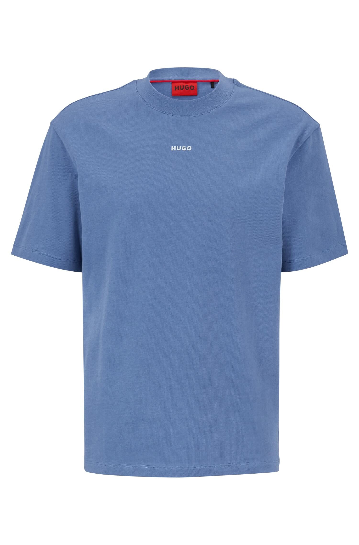 T-Shirt aus Baumwolle - 479-Open Blue - Blau