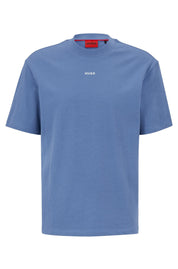 T-Shirt aus Baumwolle - 479-Open Blue - Blau