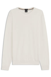 Strickpullover BOTTO aus Schurwolle - 131-Open White - Creme