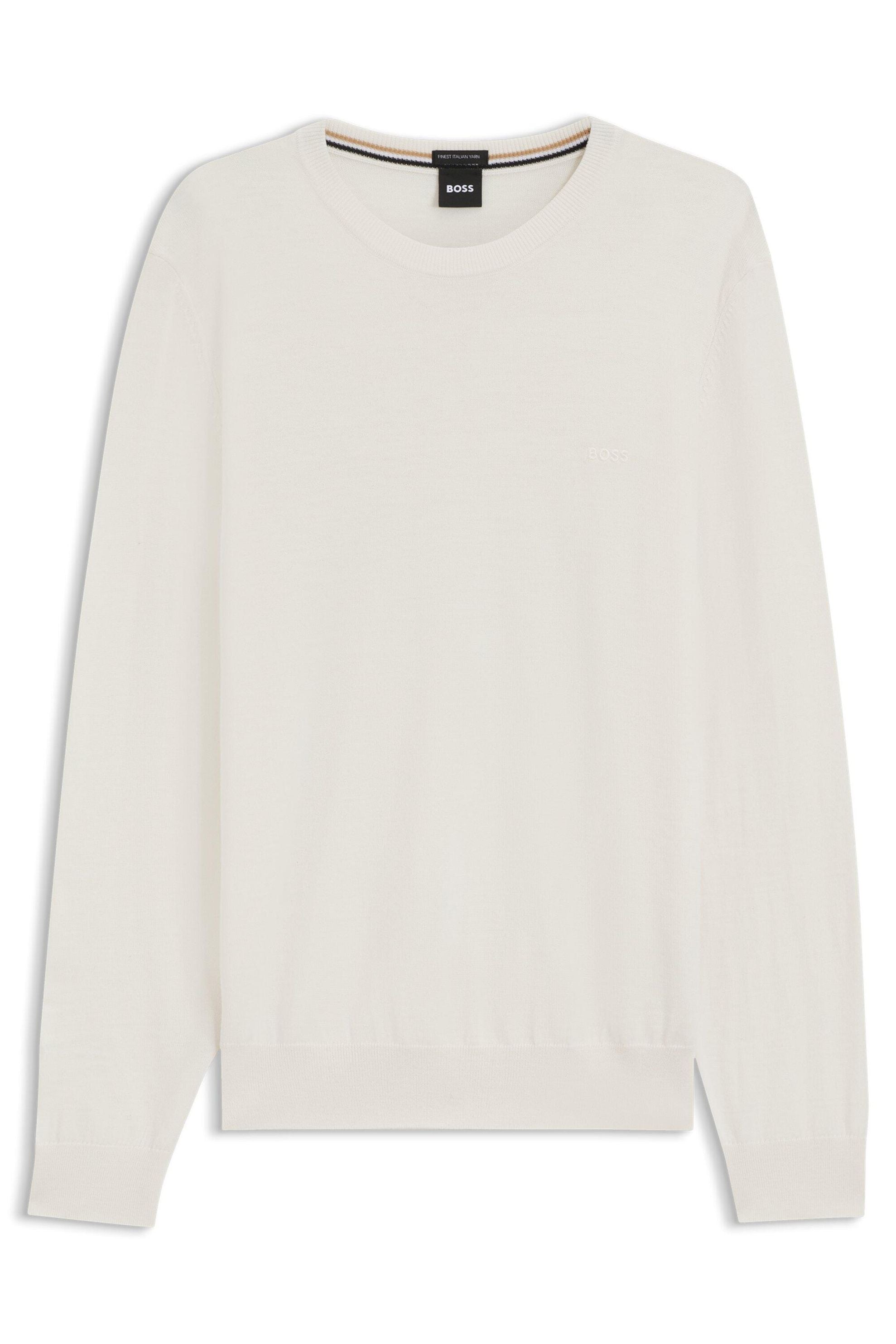 Strickpullover BOTTO aus Schurwolle - 131-Open White - Creme