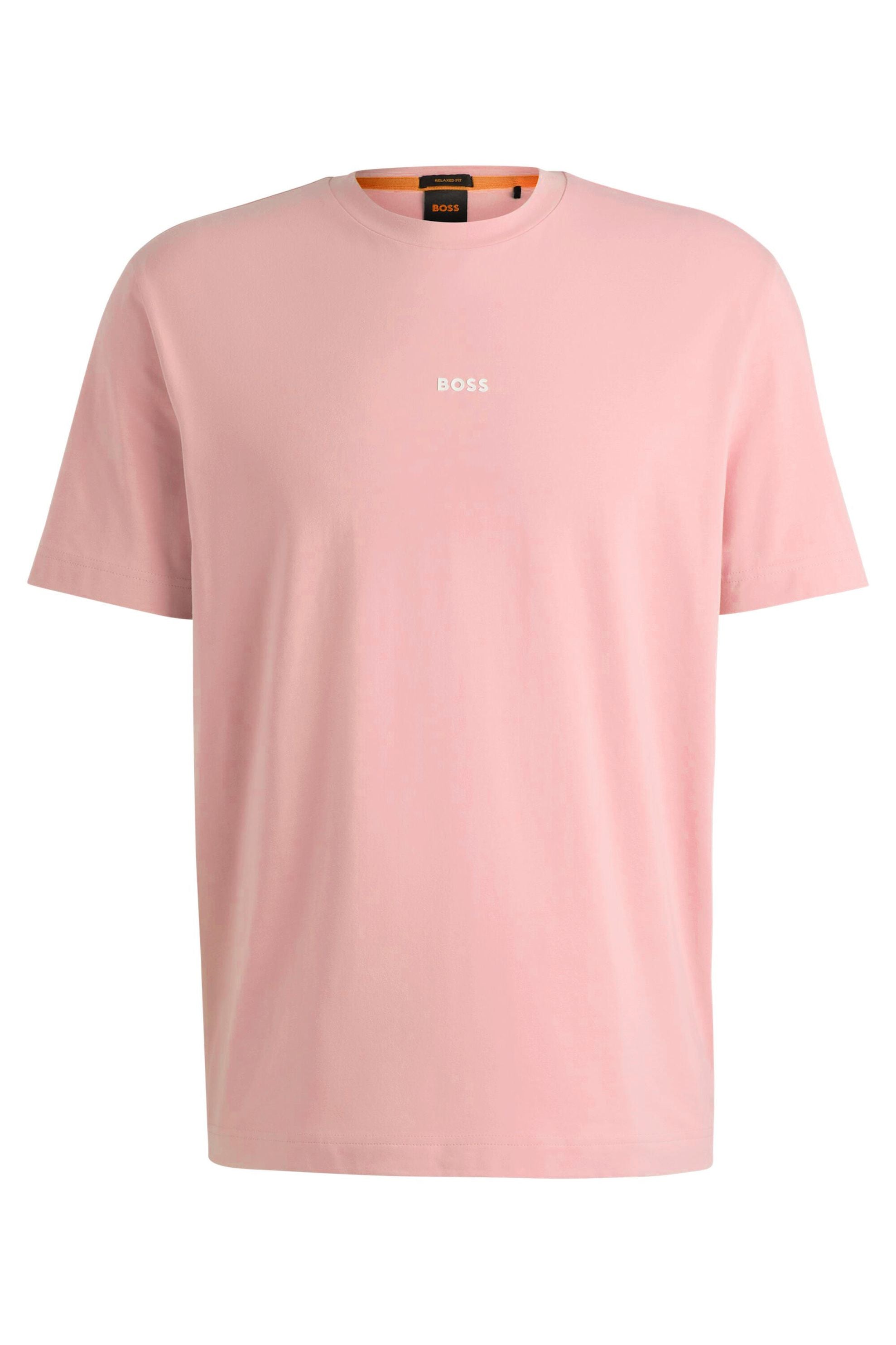T-Shirt aus Baumwolle - 694-Open Pink - Pink