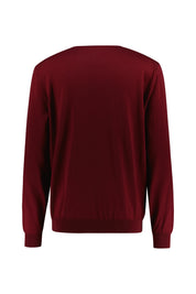 Strickpullover - 602-Dark Red - Rot