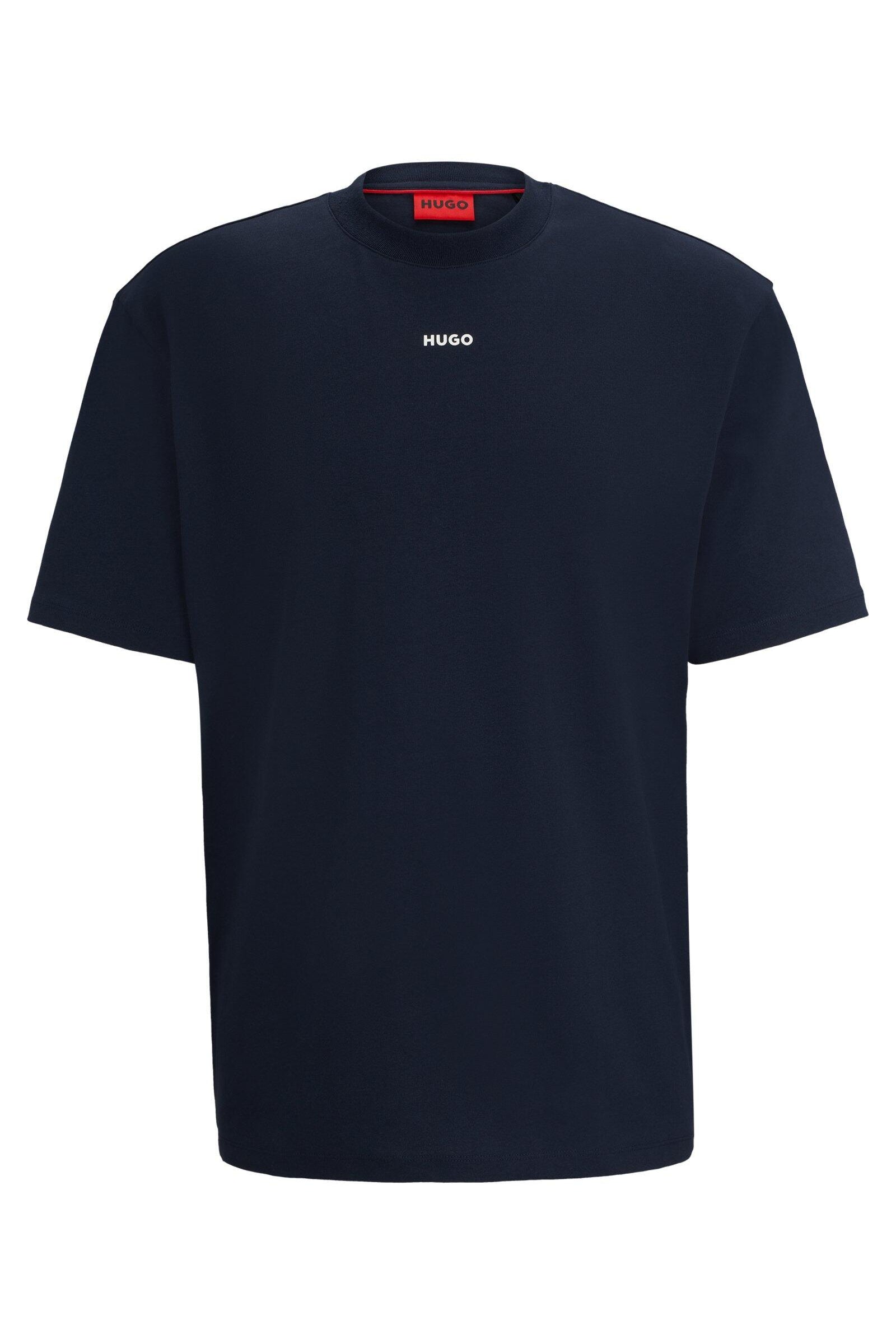 T-Shirt aus Baumwolle - 405-Dark Blue - Blau