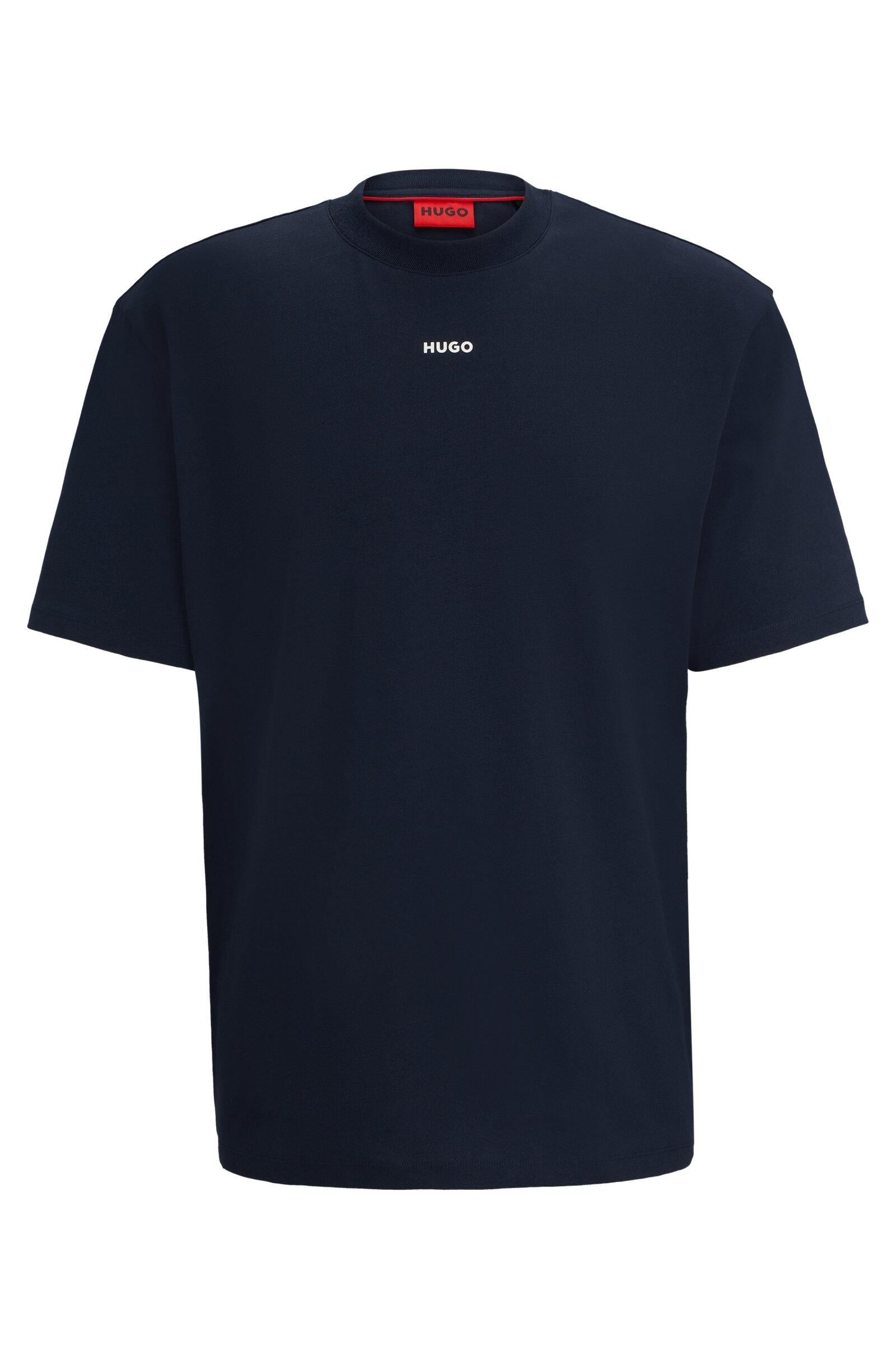 T-Shirt aus Baumwolle - 405-Dark Blue - Blau