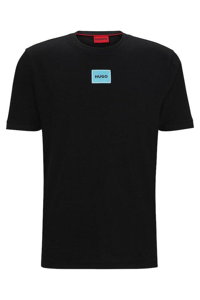 T-Shirt aus Baumwolle - 009-Black - Schwarz